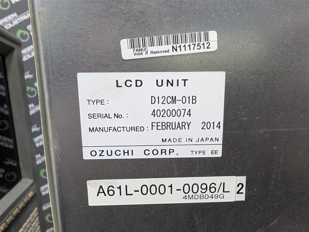 USED LCD Retrofit FANUC A02B-0163-C321 MDI/CRT Unit Operator