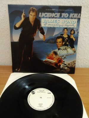 James Bond 007 Licence to kill unique issue Hungary OST LP 1989 white Gong M-/M-