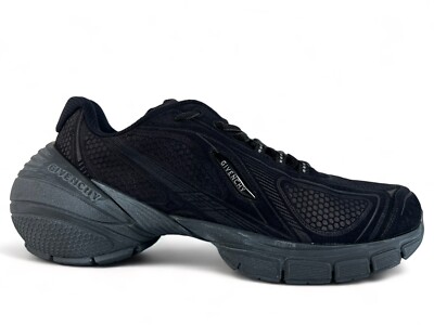 Givenchy Black Suede TK Runners Sneakers US 12, EU 45 Made in Italy