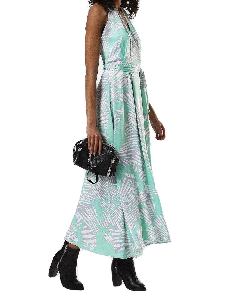 $298 Diesel Women's D-Edina Long Dress Sleeveless Green Size S | eBay