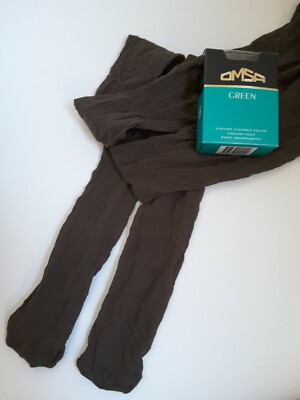 NEW OMSA FINE BROWN PANTY TIGHTS size L