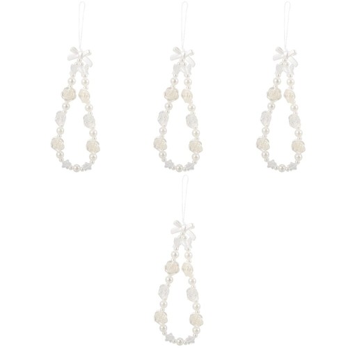 4 Count Pearl Mobile Phone Chain Beaded Lanyard Cute Charms Strap - 第 7/12 張圖片