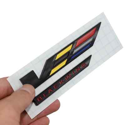 V-Blackwing Emblem 3D Car Badge V Logo for 2020-2024 CT4 CT5 Black - 1Pcs