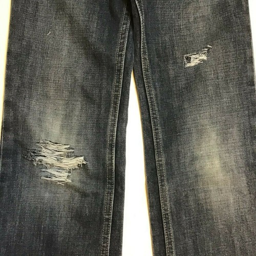 Lee Dungarees Children Denim Slim Straight Leg Jeans Pants Size 7 - Picture 7 of 8
