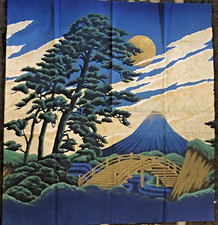 Kona Bay Volcano Quilt Block Square Home Decor or Quilts Gold Accents 23"x22”