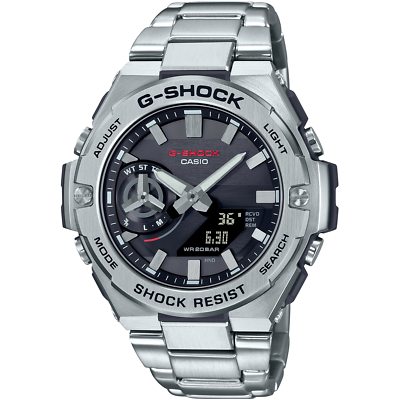 美品/箱付✨G-SHOCK GST-B500D タフソーラー フルメタル CASIO G-SHOCK GST-B500D-1AJF G-STEEL Carbon Bluetooth Solar Watch