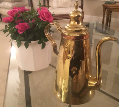Messing & Kupfer Tee Kaffeekanne Arabisch Türkisch Stil Naher Osten
