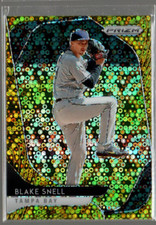 2020 Panini Prizm Prizms Gold Donut Circles #207 Blake Snell /10