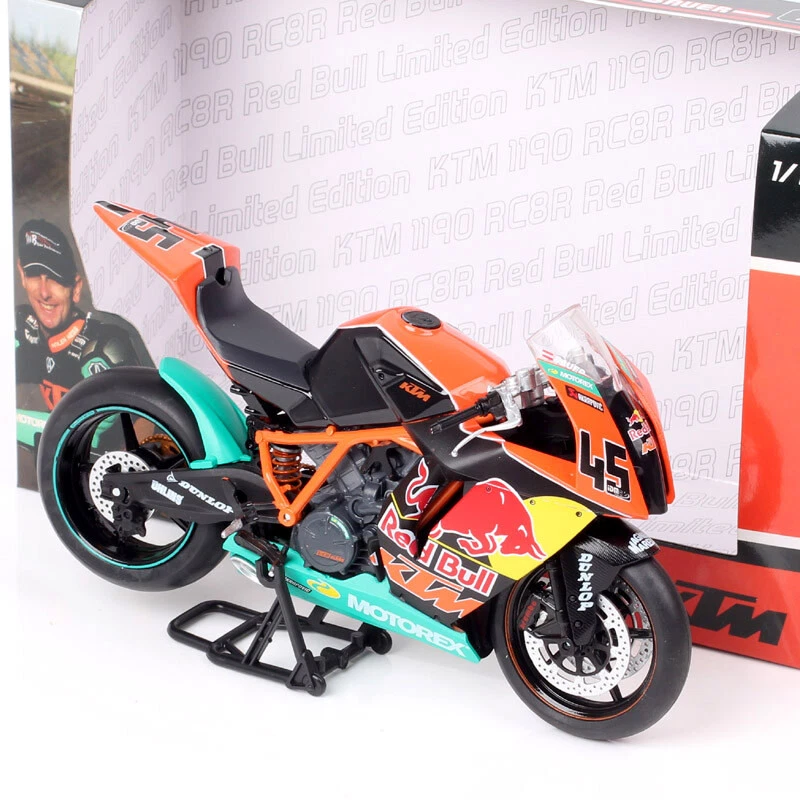 1:12 Automaxx KTM RC8R 1190 2011 #45 Martin Bauer Diecast Motocicleta Modelo Bicicleta Foto 2 de 4