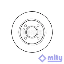 Fits Ford Fiesta 2008- Ka 2016- 1x Brake Disc Front Mity 8V511125AD