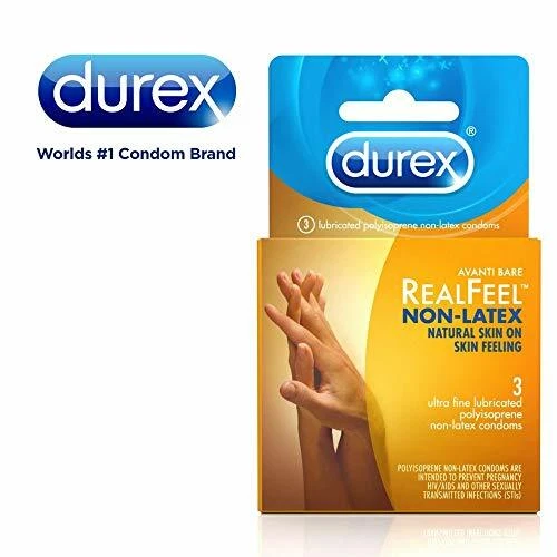 Durex Condom Real Feel Non Latex Condoms 3 Count