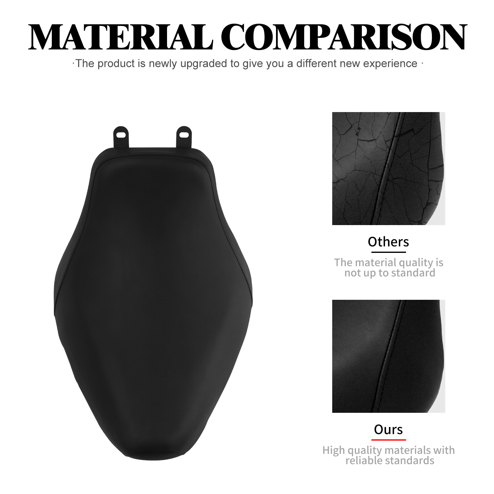 Driver Solo Black Seat For Harley 2006-2017 Heritage Softail FLSTC Deluxe FLSTN