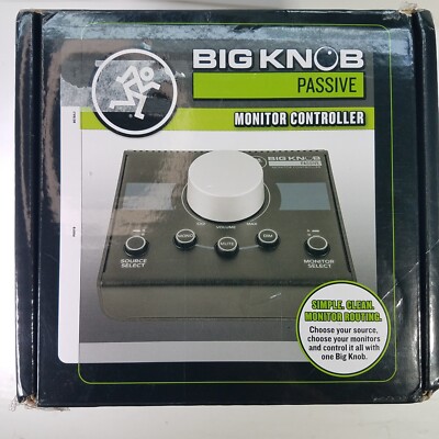 Mackie Big Knob Passive 2x2 Studio Monitor Controller Pristine Audio Quality