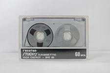 RECOTON Silver High Energy Studio Recording Cassette SHE-60 GOOD CONDITION