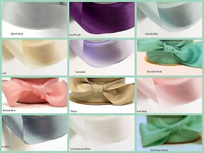 ONE METRE OF SOFT SILK RIBBON TURQUOIISE BLUE COLOUR 4 MM WIDE