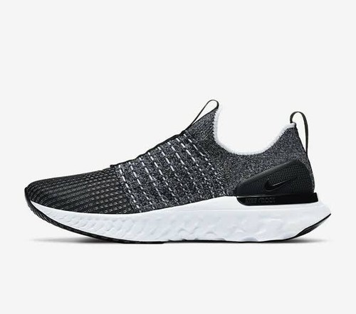 Nike React Phantom Run Flyknit 2 Black White Mens US 11.5 Casual Shoes Rare New✅ - Picture 2 of 4