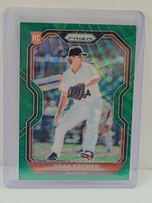 2021 Panini Prizm Baseball Green Wave RC Dean Kremer Orioles