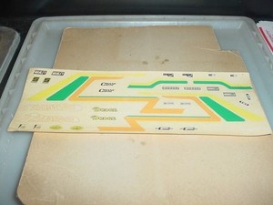 MPC--ORIGINAL DECAL SHEET---DODGE VAN?