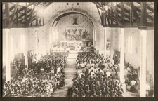 CONGO BELGE cpa NLLE  ANVERS-La mission(intérieur.église animée) /-van Scheut