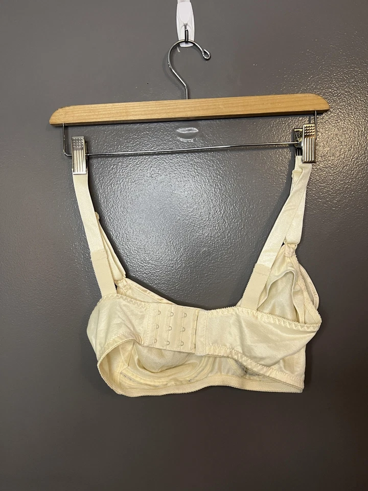 Sutiã feminino vintage Mary Jane 34D bolso maternidade feito sem fio estilo EUA 80 - Imagem 3 de 4