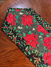 Handcrafted - Quilted Table Runner -Christmas- Poinsettias Galore New-Aug 2025