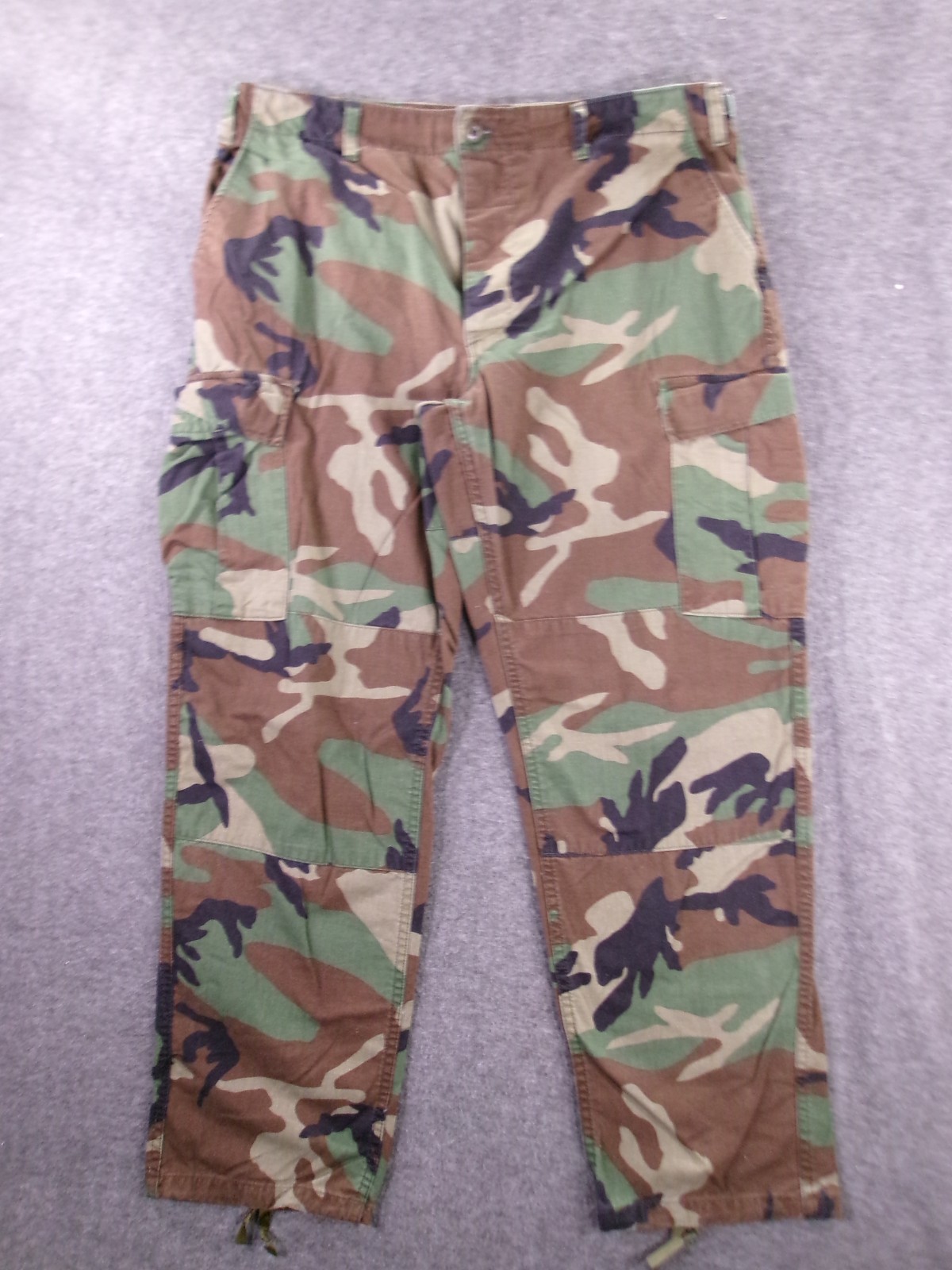Men's Large Army Cargo Pants Tactical Camo Utility Y2K Baggy Military Style