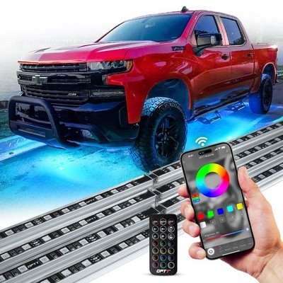 OPT7 Aura PRO Truck/SUV LED Underglow Bluetooth APP+Remote Control Lighting Kit