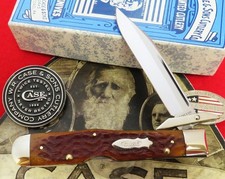 Case XX Classic Salesman Sample Cheetah Knife 1996 Has Crack GREAT 1 2 Carry! NR