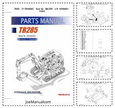 Takeuchi TB285 Compact Excavator Parts Manual PDF