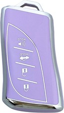 Key Fob Cover Case Compatible with ES NX GX RX UX LC LS Accessories Shell Purpl