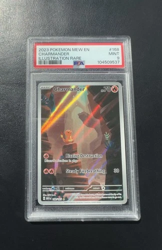 Pokemon Scarlet and Violet 151 Charmander Illustration Rare IR 168/165 PSA 9