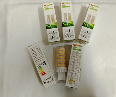 6 Stück G9 9W LED Glühbirne KALTWEISS Ersatz für Halogen Kapsel Birnen 3000k