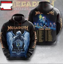 Megadeth Band Design All Over Print Hoodie 3D