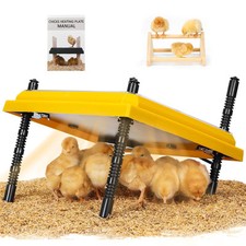 Brooder Heating Plate for Chicks Adjustable: with Bonus 12x12 Warmer with Eas...