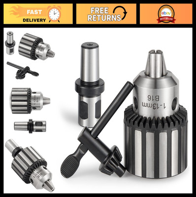 Heavy Duty 1/2'' Magnetic Drill Chuck with 3/4'' Weldon Shank Adapter - Key Type C