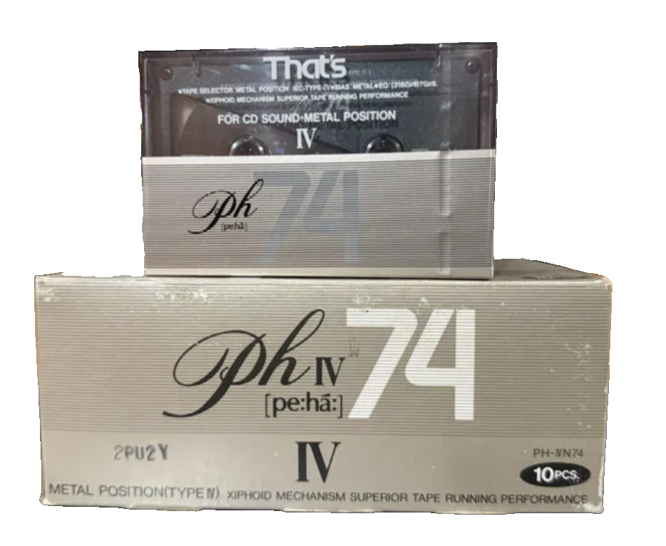 THAT'S PH IV pe:ha 74 — Rare Vintage 1 piece Audio Cassette NOS by TAIYO YUDEN