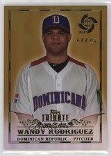 2013 Topps Tribute WBC Gold 14/25 Wandy Rodriguez #66 4xw