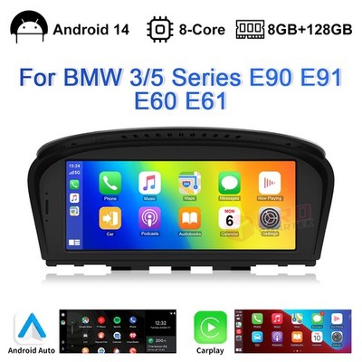 8.8'' 8-Core 8GB+128GB Navi Android 14 Autoradio CarPlay für BMW E60 E61 E90 E91