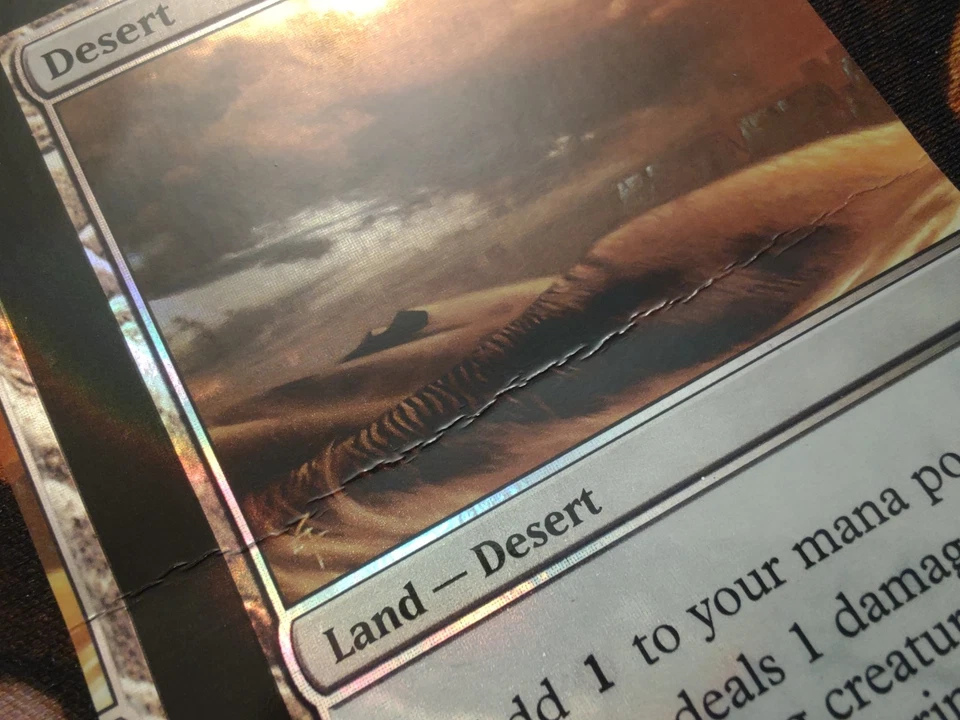 FOIL NFC Miscut Desert FTV Realms MTG Magic the Gathering *Creased* - Image 3 of 3