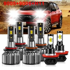 For Toyota Corolla 2009 2010 2011 2012 2013 6x LED Headlight Hi/Lo+Fog Light Set