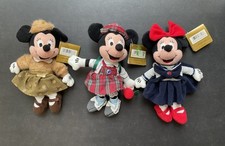 Disney Bean Bag Plush September November July BIRTHSTONE Minnie Mouse Lot W Tags