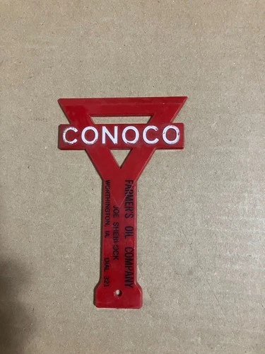 Vintage Conoco Plastic Ice Scraper Local Advertising