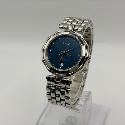 RADO Florence 129.3736.4 Blue Dial Quartz Women Watch Used Working from JP