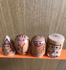 Creative Kokeshi by Ryoichi "Spring, Summer, Autumn, Winter (Four Seasons)