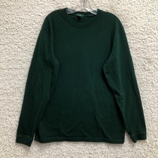 J Crew Sweater Medium Adult Green Relaxed Crewneck Long Sleeve Pullover Mens M