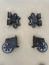 VINTAGE COTTERMAN ROLLING LIBRARY LADDER HARDWARE TOP ROLLERS AND BOTTOM WHEELS