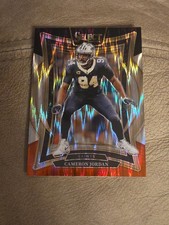 2024 Panini Select Cameron Jordan Black & Red Prizm Shock #16 New Orleans Saints