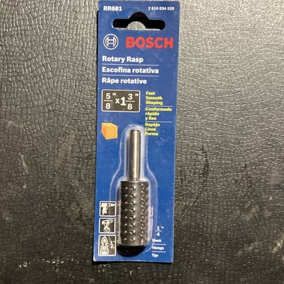 Bosch RR681 Rotary Rasp 5/8'' x 1-3/8'' Fast Smooth Shaping Tool Bit
