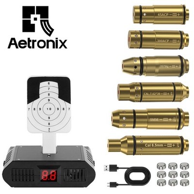Laser Dry Fire Trainer & Electronic Moving Target Combo Set