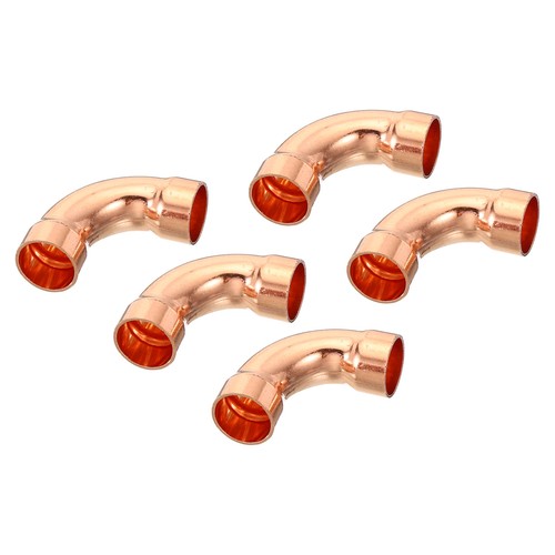 5pcs 1/2" Elbow Copper Pipe Fitting 90 degree Welding Plumbing Connector